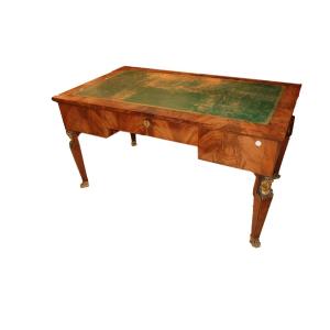 Large French Empire Center Desk In Mahogany – Early 20th Century