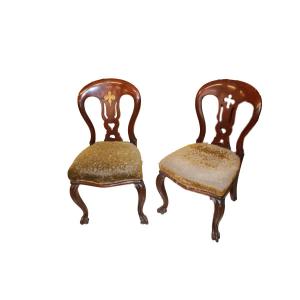 Set Of 4 English Regency Mahogany Chairs – Mid 19th Century