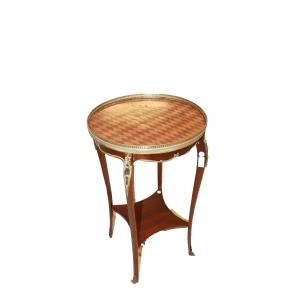 French Gueridon Side Table From The 1800s, Louis XV Style
