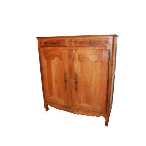 Enfilade ancienne française style provençal en merisier avec deux portes, XIXe siècle