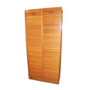 Tall Office Cabinet With Two Shutters, 20th Century, France, Oak