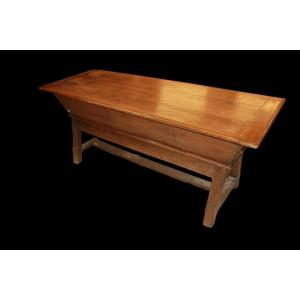 Large 19th-century French Flour Cupboard Made Of Walnut Wood