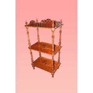 Victorian-style English étagère From The 1800s, Inlaid