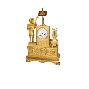 Important French Mantel Clock From The First Half Of The 19th Century (empire Period)