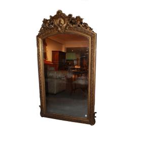 Rectangular Vertical Wall Mirror, 19th Century