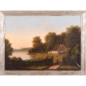 Oil On Canvas: Rural Landscape
