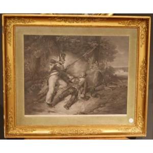 Gravure représentant des soldats