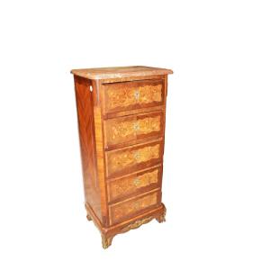 A French Napoleon III-style Sette-poltrone From The Second Half Of The 1800s, Made Of Fine Woods