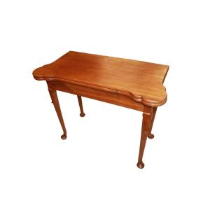 Folding Game Table Made Of Mahogany Wood