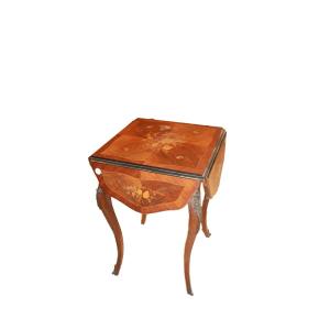 19th-century French Louis XV-style Coffee Table With Folding Wings