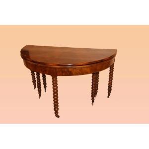 Crescent Console Table Extendable To 3 Meters From The French 1800s