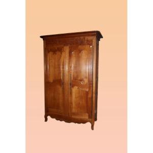 Large French Provençal Wardrobe From The Late 1700s In Cherry