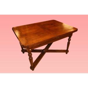 Extendable Italian Rustic Table From The Early 1800s