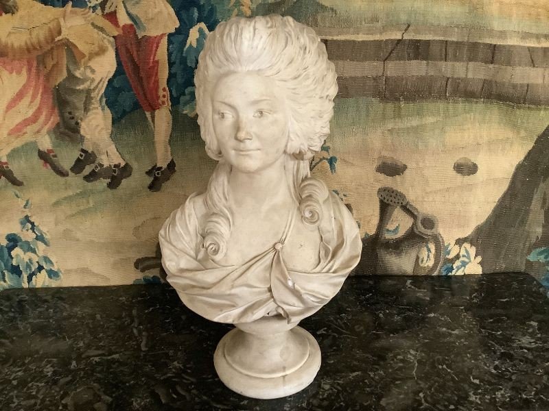 Plaster Bust Of Princess De Lamballe