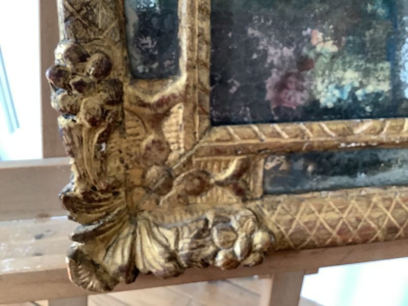 Regency Period Golden Wood Mirror-photo-3