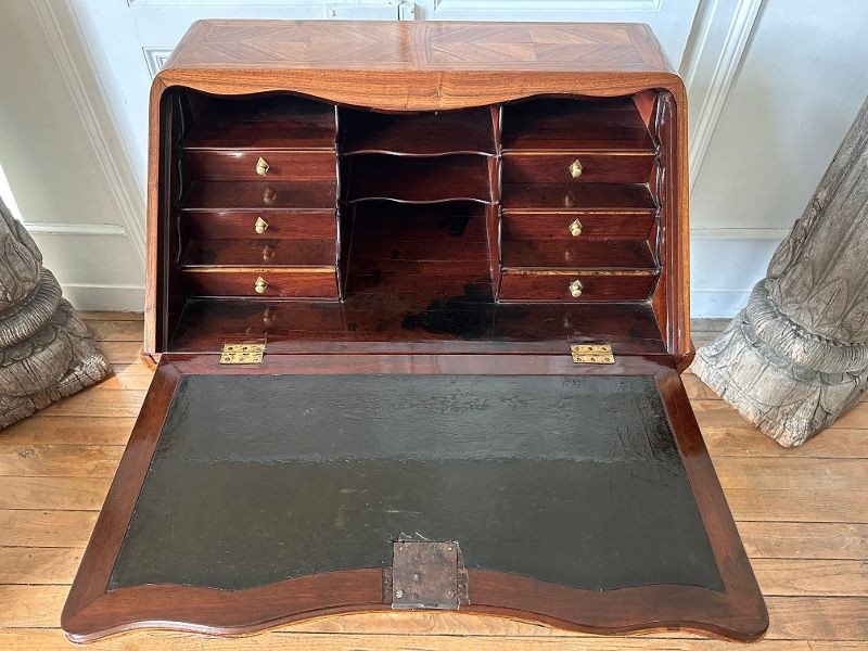 Bureau De Pente époque Louis XV-photo-2