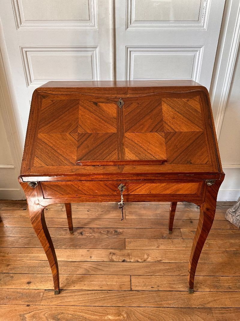 Bureau De Pente époque Louis XV-photo-4