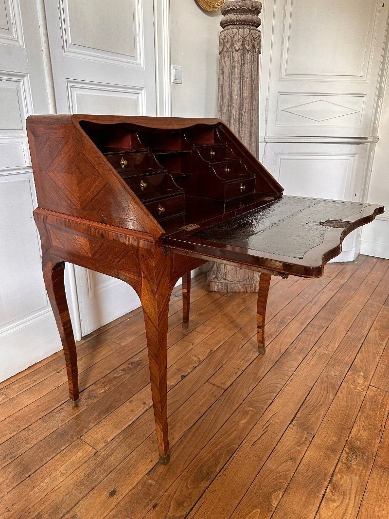 Bureau De Pente époque Louis XV-photo-4