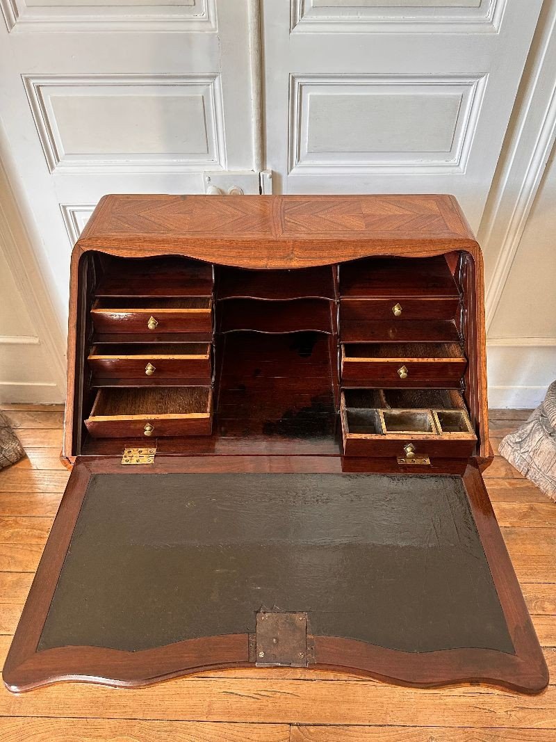 Bureau De Pente époque Louis XV-photo-5