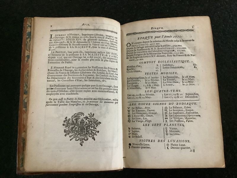 Royal Almanac Year 1756-photo-4