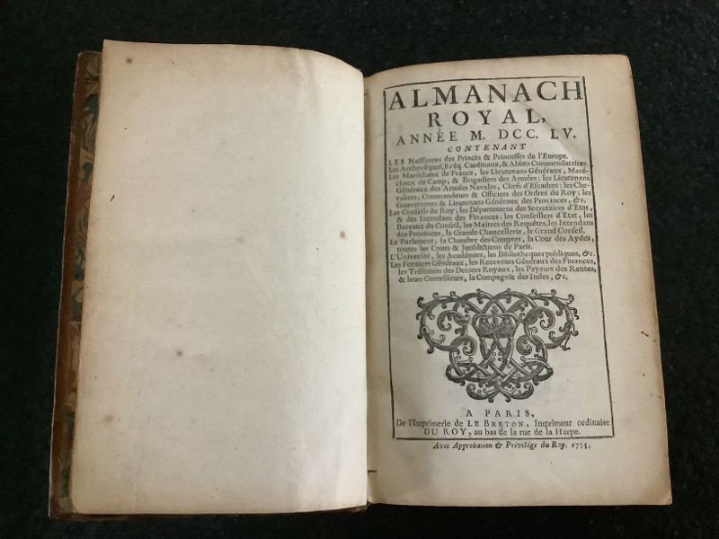 Royal Almanac Year 1756-photo-5