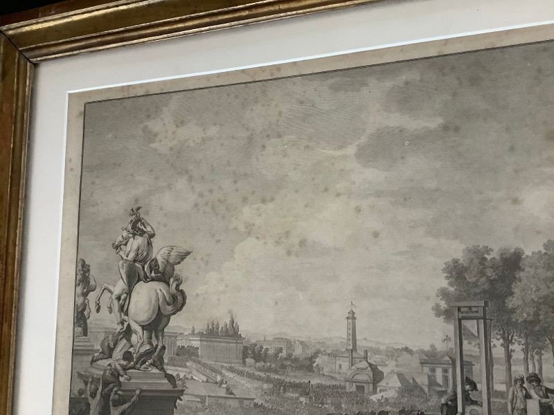 Engraving Marie-antoinette Going To The Scaffold-photo-2