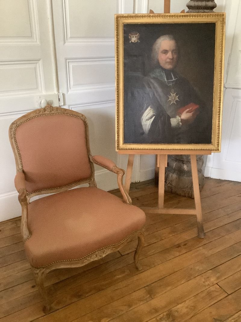 Louis XV Armchair By Jean-baptiste Gourdin-photo-4