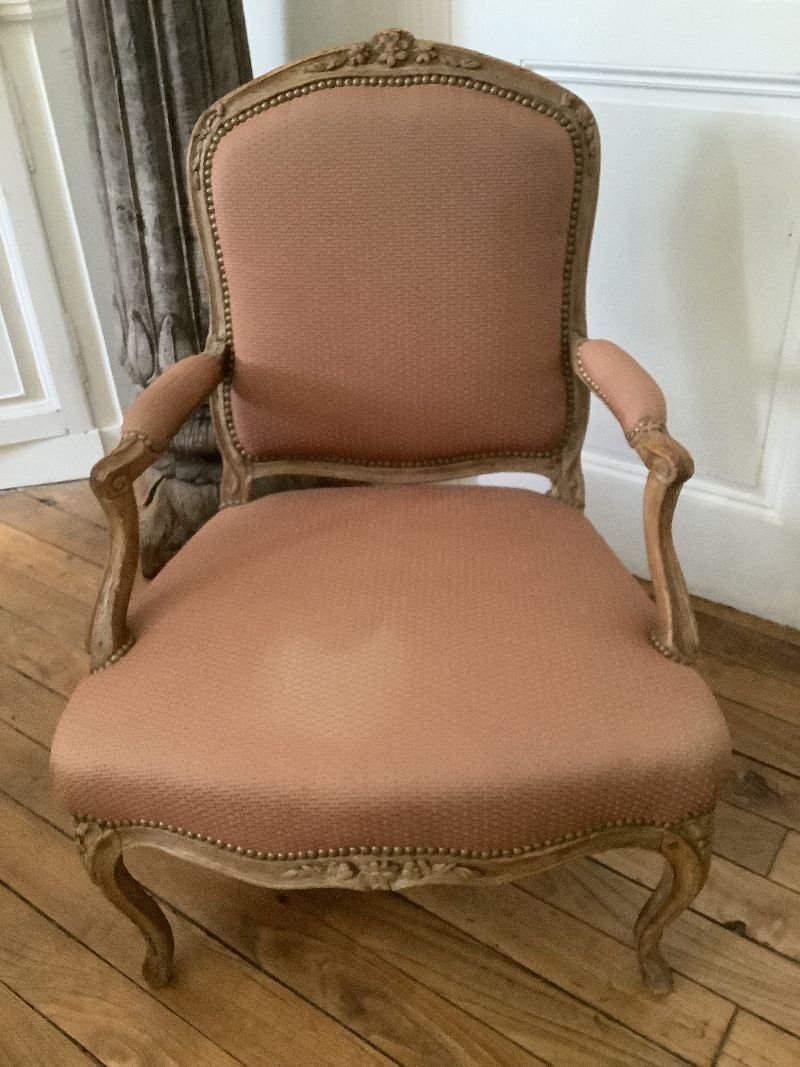 Louis XV Armchair By Jean-baptiste Gourdin-photo-4