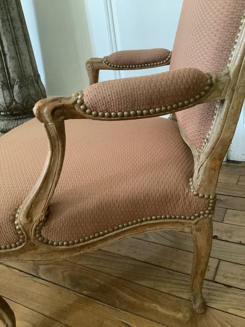 Louis XV Armchair By Jean-baptiste Gourdin-photo-7