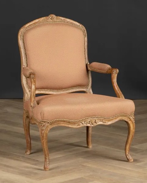 Louis XV Armchair By Jean-baptiste Gourdin
