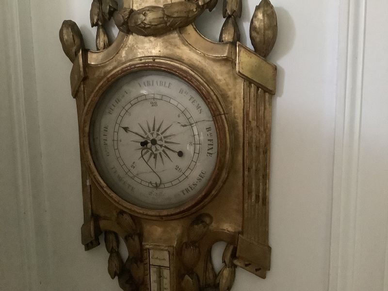 Large Louis XVI Period Barometer-photo-4