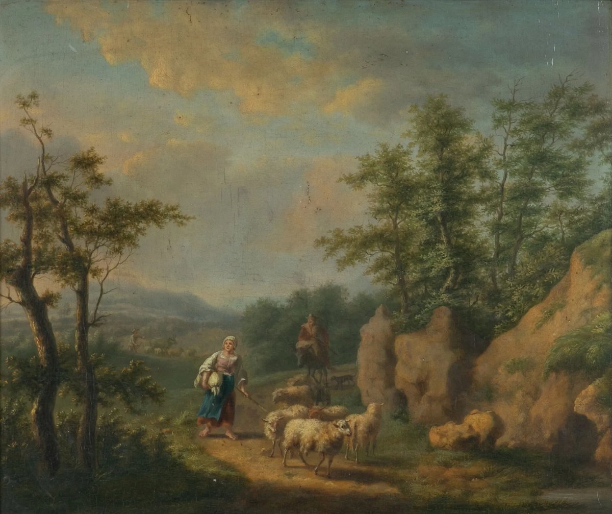 Oil On Panel Balthazar Paul Ommeganck-photo-2