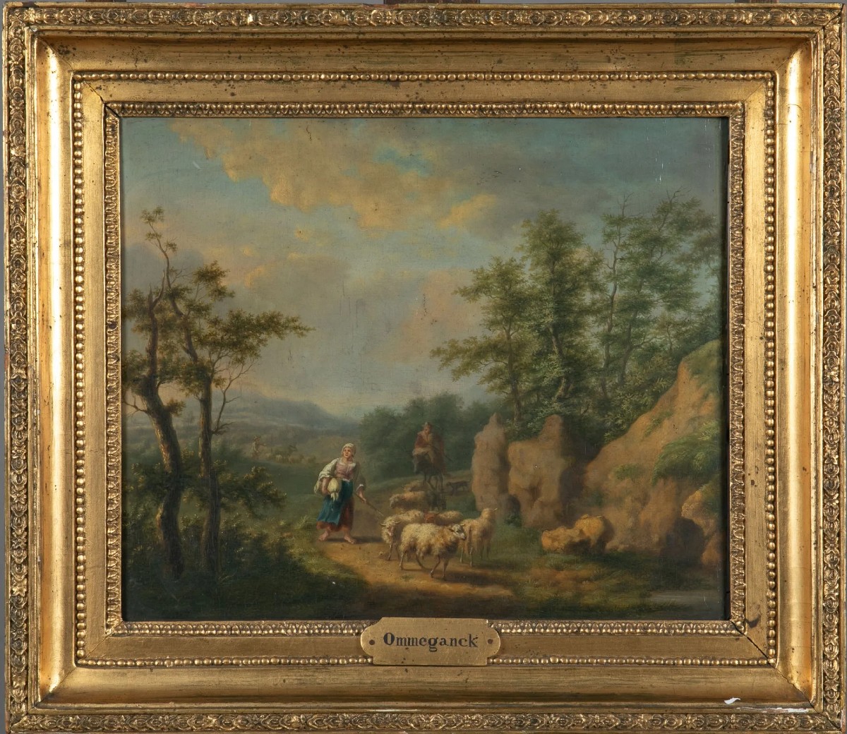 Oil On Panel Balthazar Paul Ommeganck