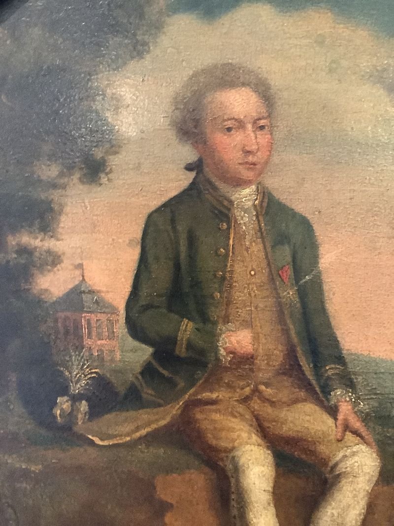 Oil On Panel, 18th Century Country Scene-photo-3