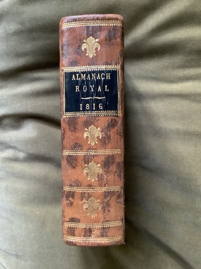 Almanach Royal  1816  Ex-libris-photo-4