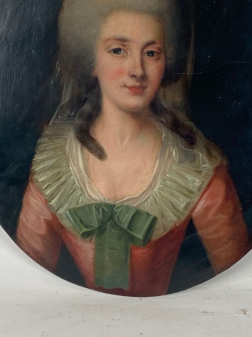 Portrait Of A Lady - Oil On Copper-photo-3