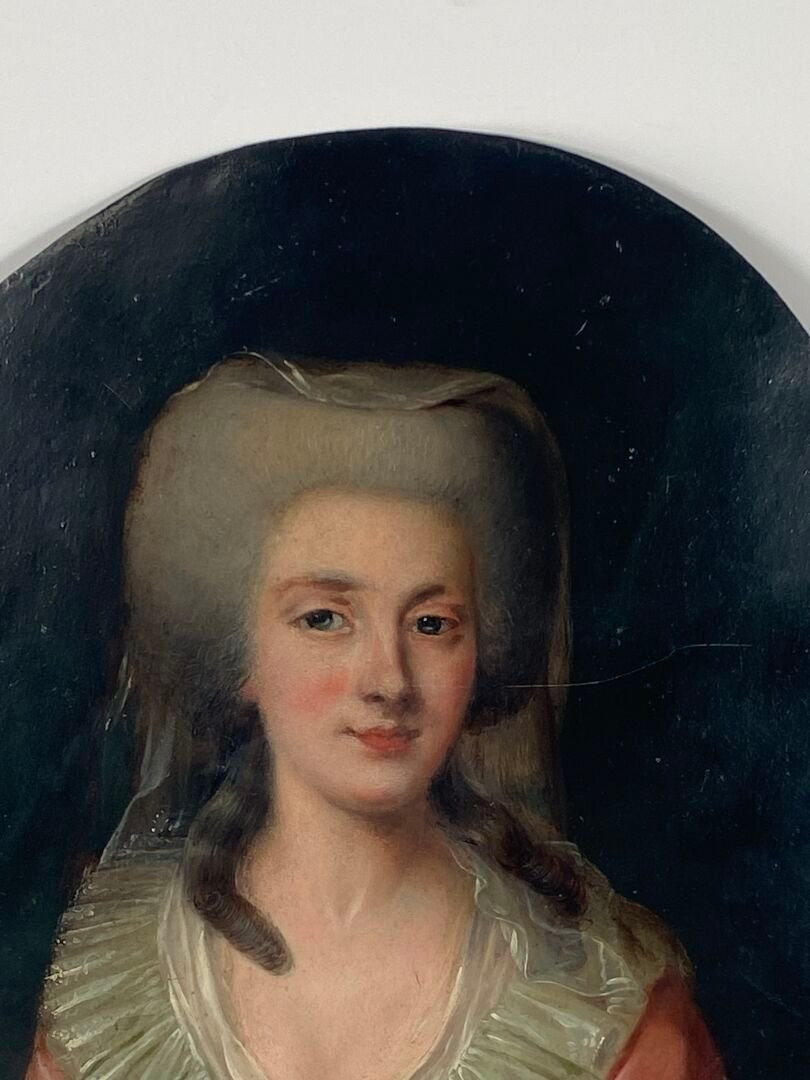 Portrait Of A Lady - Oil On Copper-photo-4