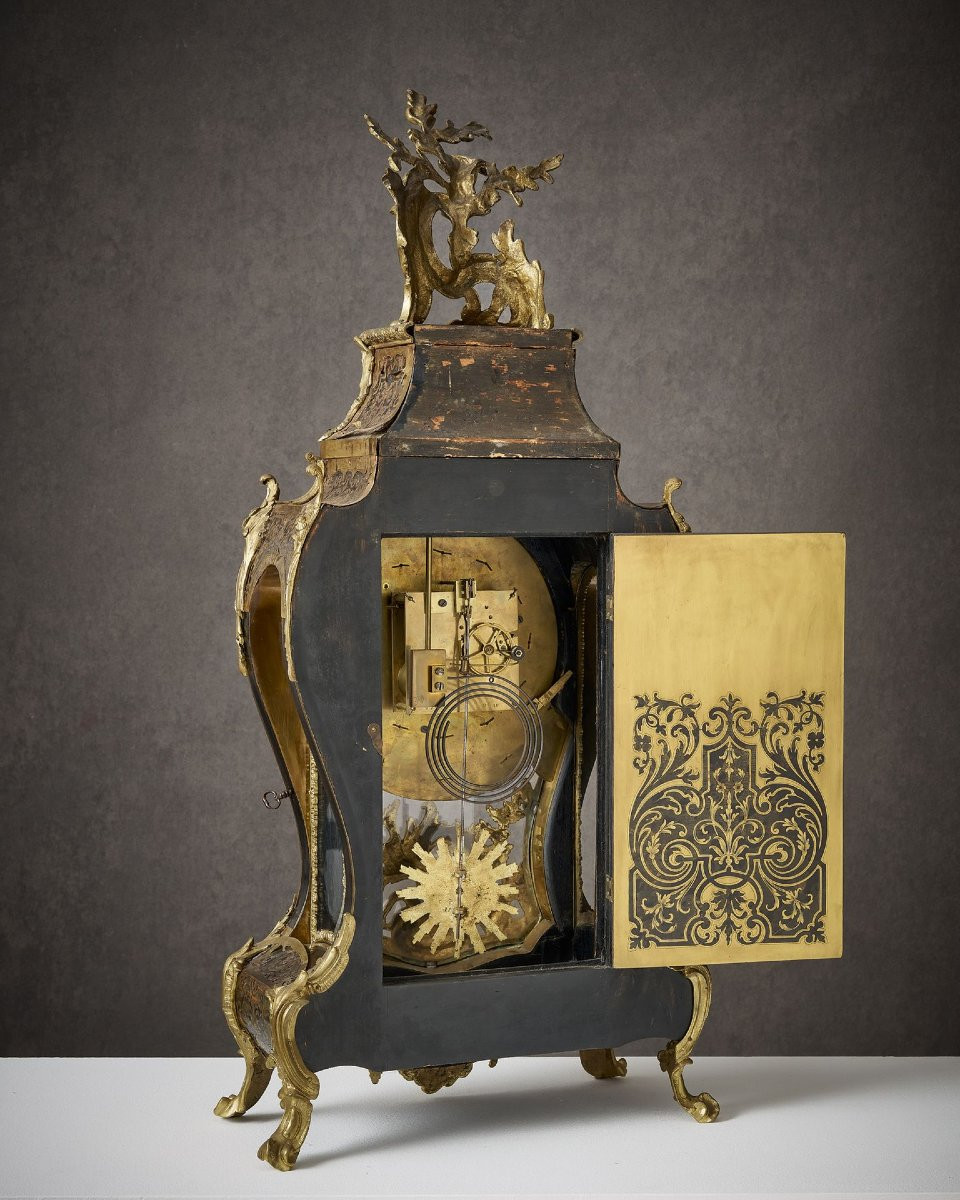 Grand Cartel en marqueterie BOULLE XIXème-photo-2