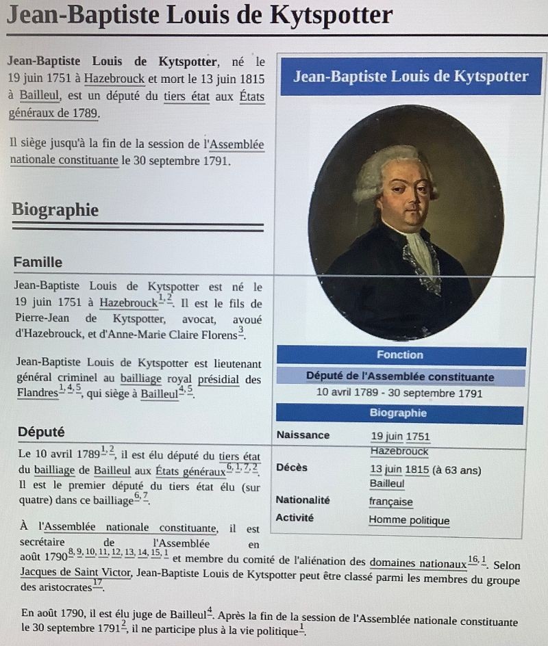 Portrait  de Jean- Baptiste Louis  de KYTSPOTTER  (1751-1815)-photo-5