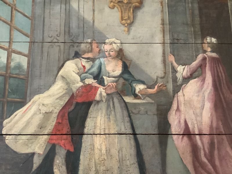 Dessus de porte  de boiserie XVIIIème-photo-2