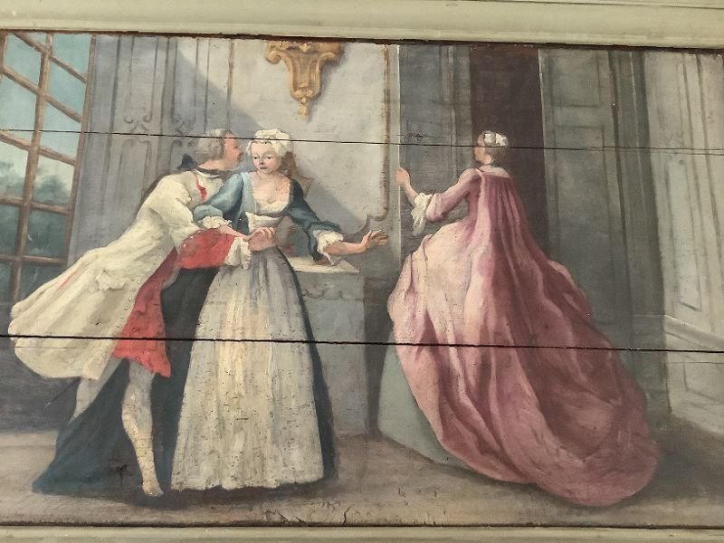 Dessus de porte  de boiserie XVIIIème-photo-3