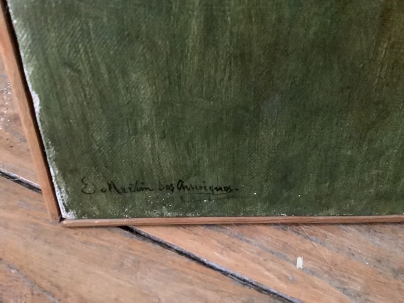 Paire d'huiles  sur toile Elisabeth MARTIN  DES  AMOIGNES (1858-1936)-photo-2