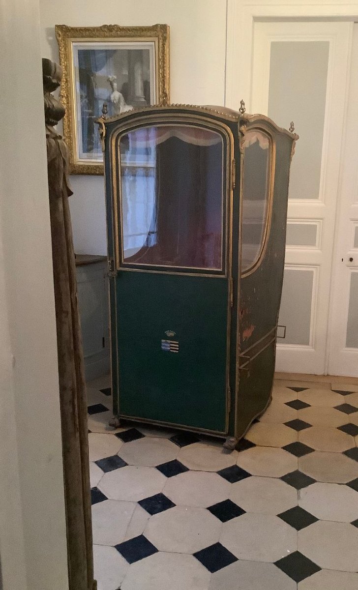 Chaise à porteurs d'époque LOUIS XVI-photo-3