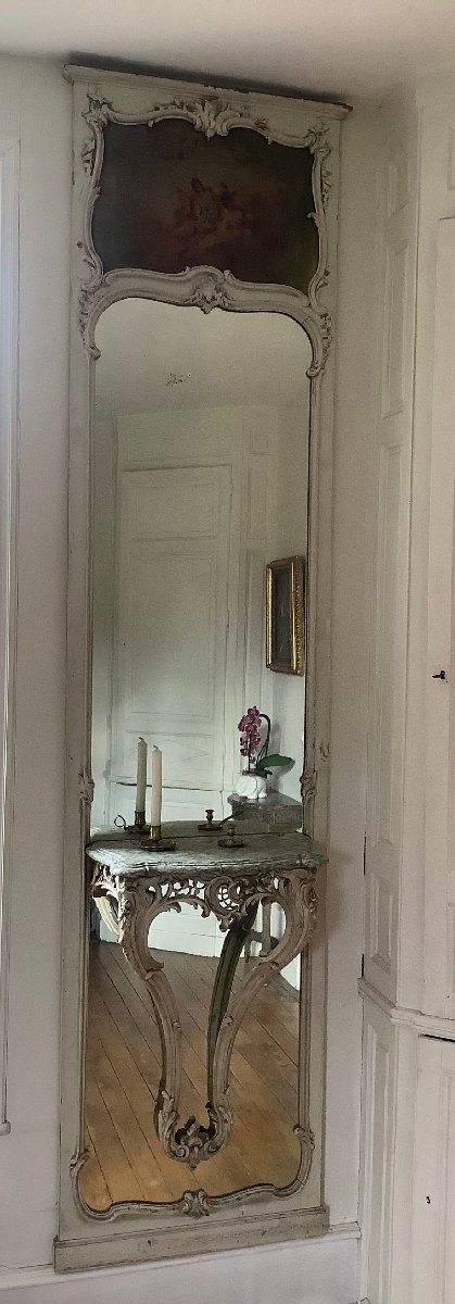 Trumeau  et sa console d'applique  XIXème-photo-2