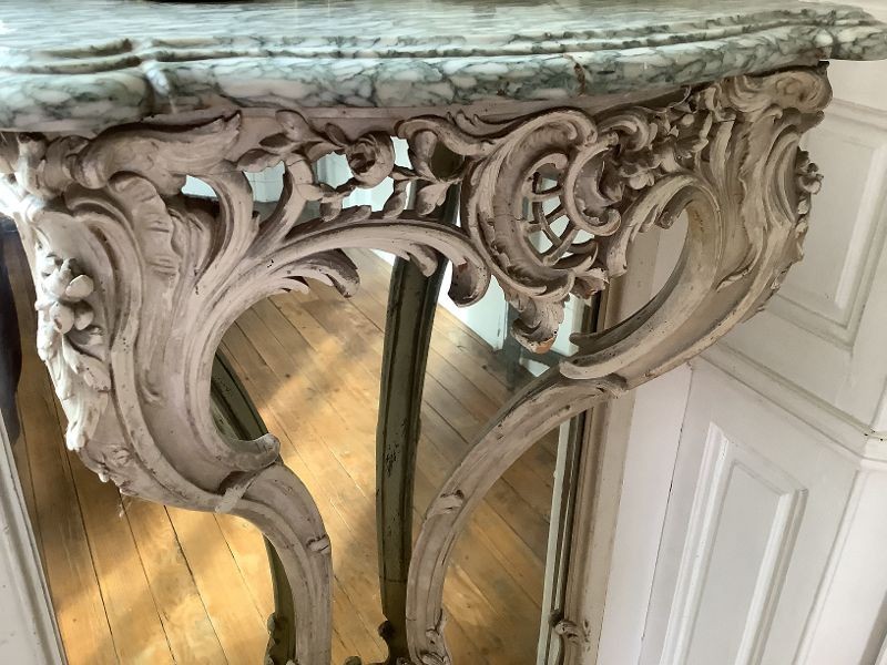 Trumeau  et sa console d'applique  XIXème-photo-3