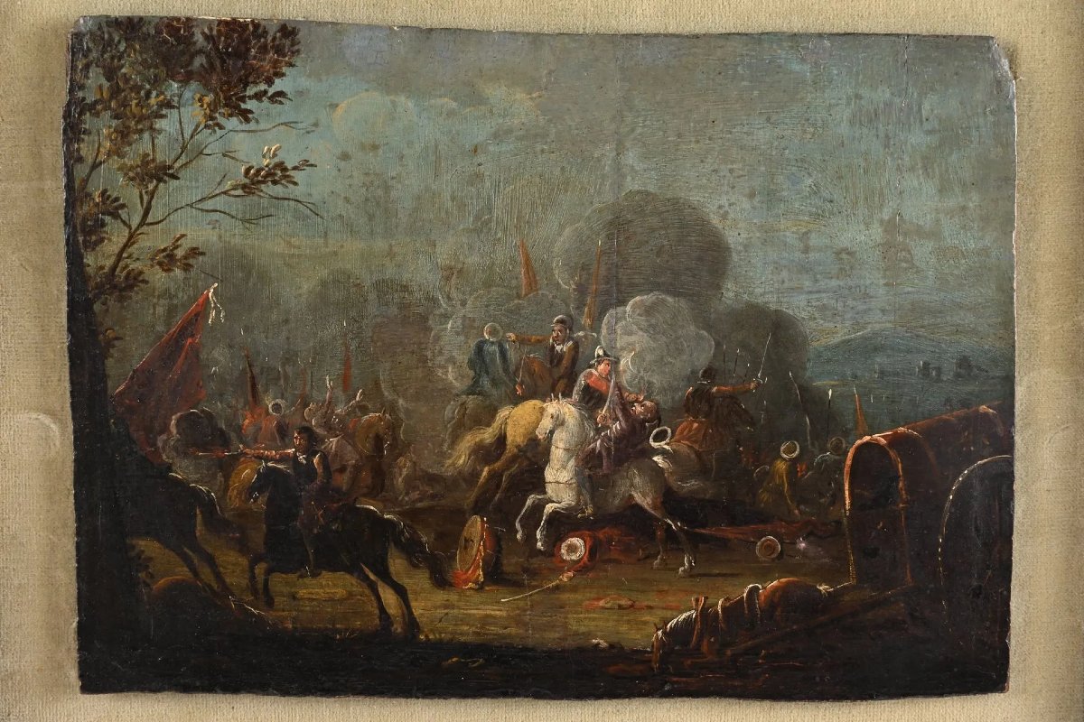 Cavalry Charge, Battle Scene, 17th Century-photo-2