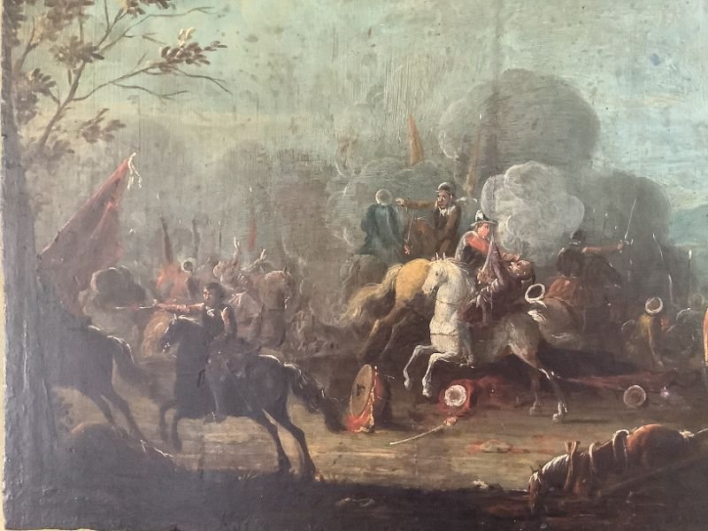 Cavalry Charge, Battle Scene, 17th Century-photo-1