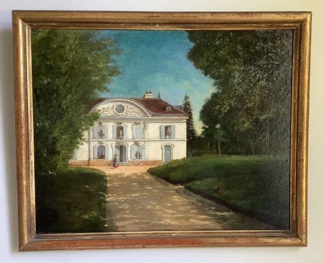 Huile sur panneau , Maison de Maître XIXème