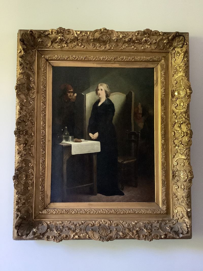Marie-antoinette At The Conciergerie   Hst   19th Century-photo-2