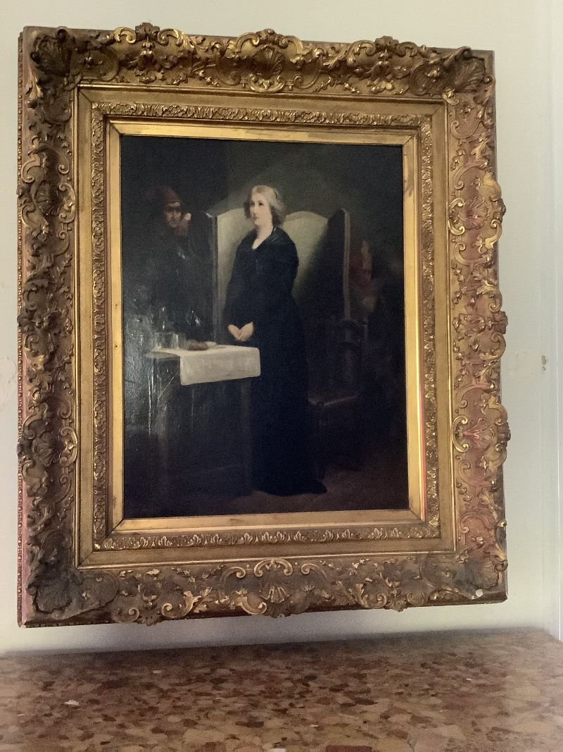 Marie-antoinette At The Conciergerie   Hst   19th Century-photo-1
